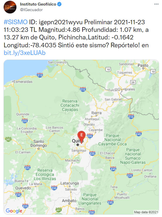 Temblor en Quito hoy Sábado18 de marzo 2023 Conmicelu